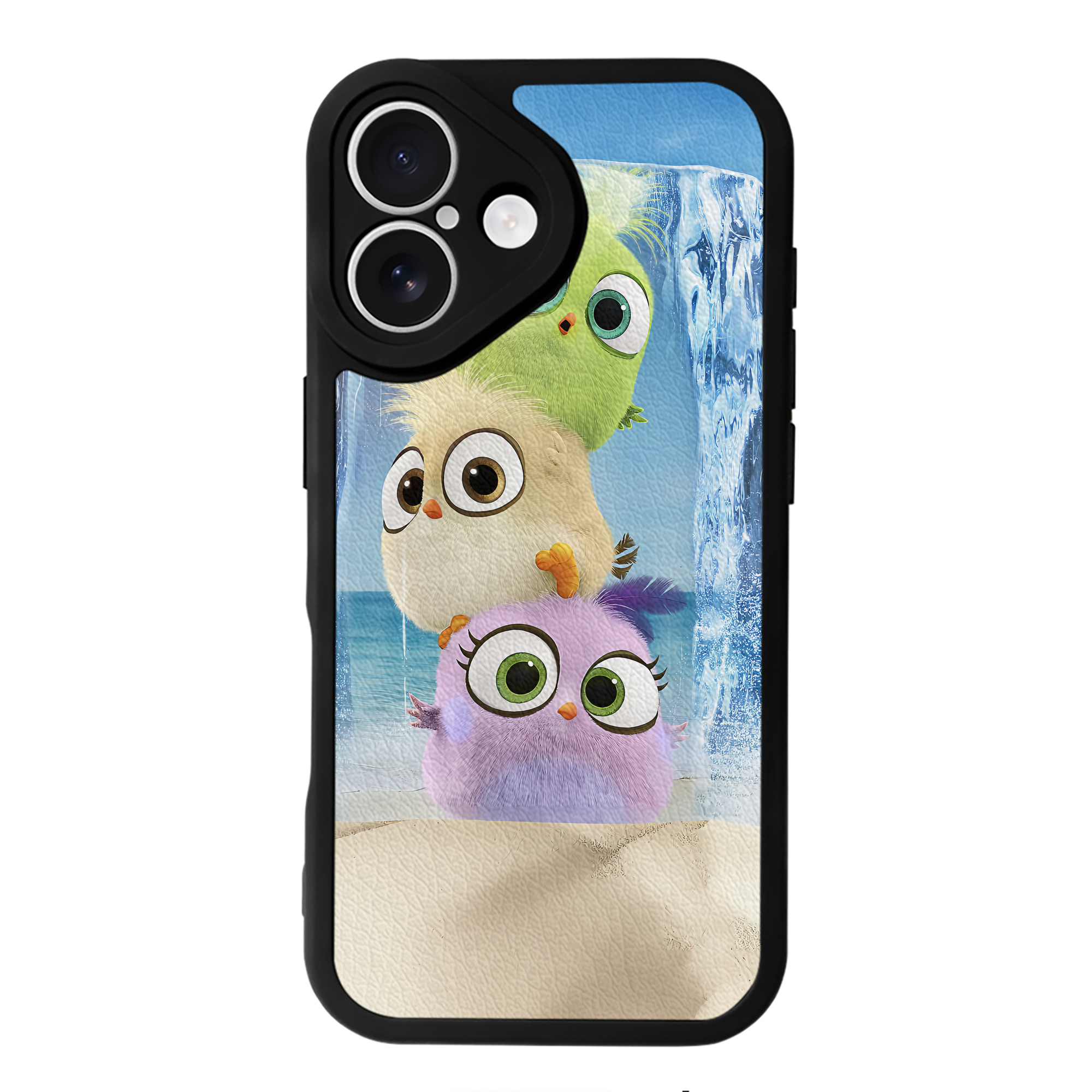 （画像用） Angry Birds アングリーバード 【iPhone 16シリーズ対応】シリコンスマホケース（レザー調） 材質：シリコン